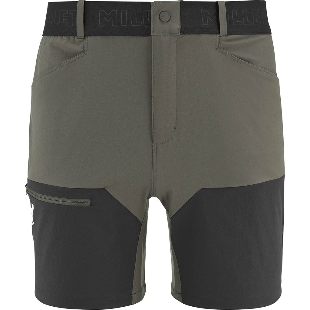 Onega Stretch Short Deep Jungle Black Millet Lepape