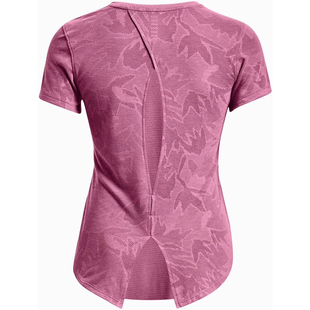 Under Armour Streaker Snowcloud Short Sleeve pink Lauftrikot fur Damen