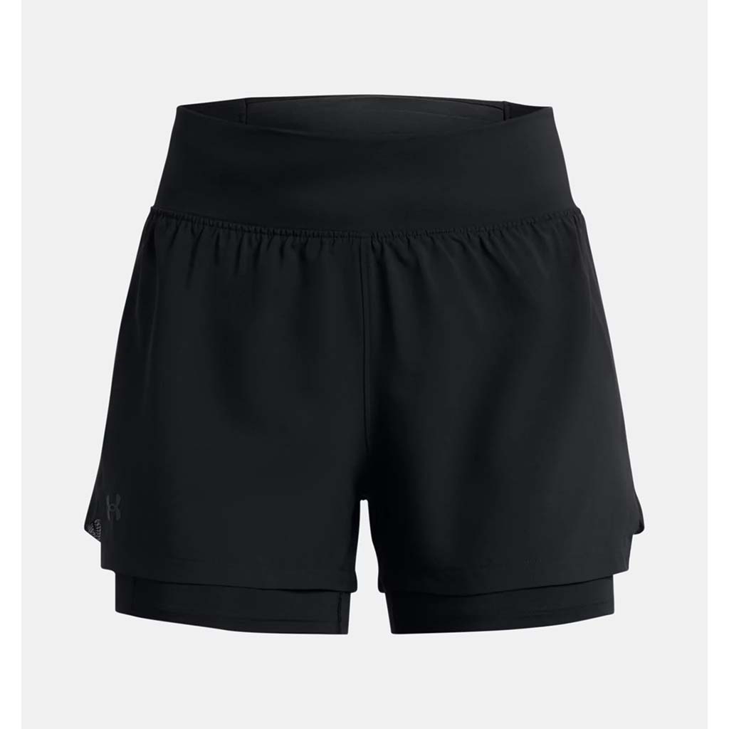 Under Armour Run Stamina 2In1 Short Black Black Reflective Lepape