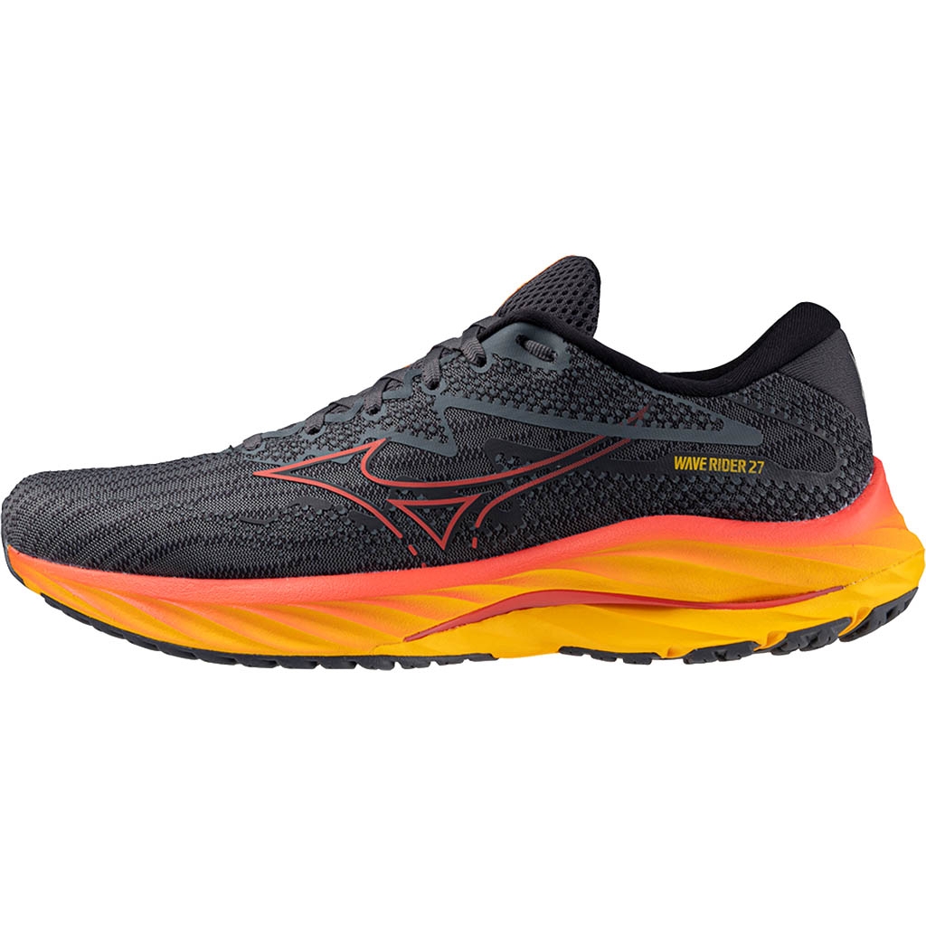 Mizuno Wave Rider 27 Turbulence Cayenne Citrus Lepape