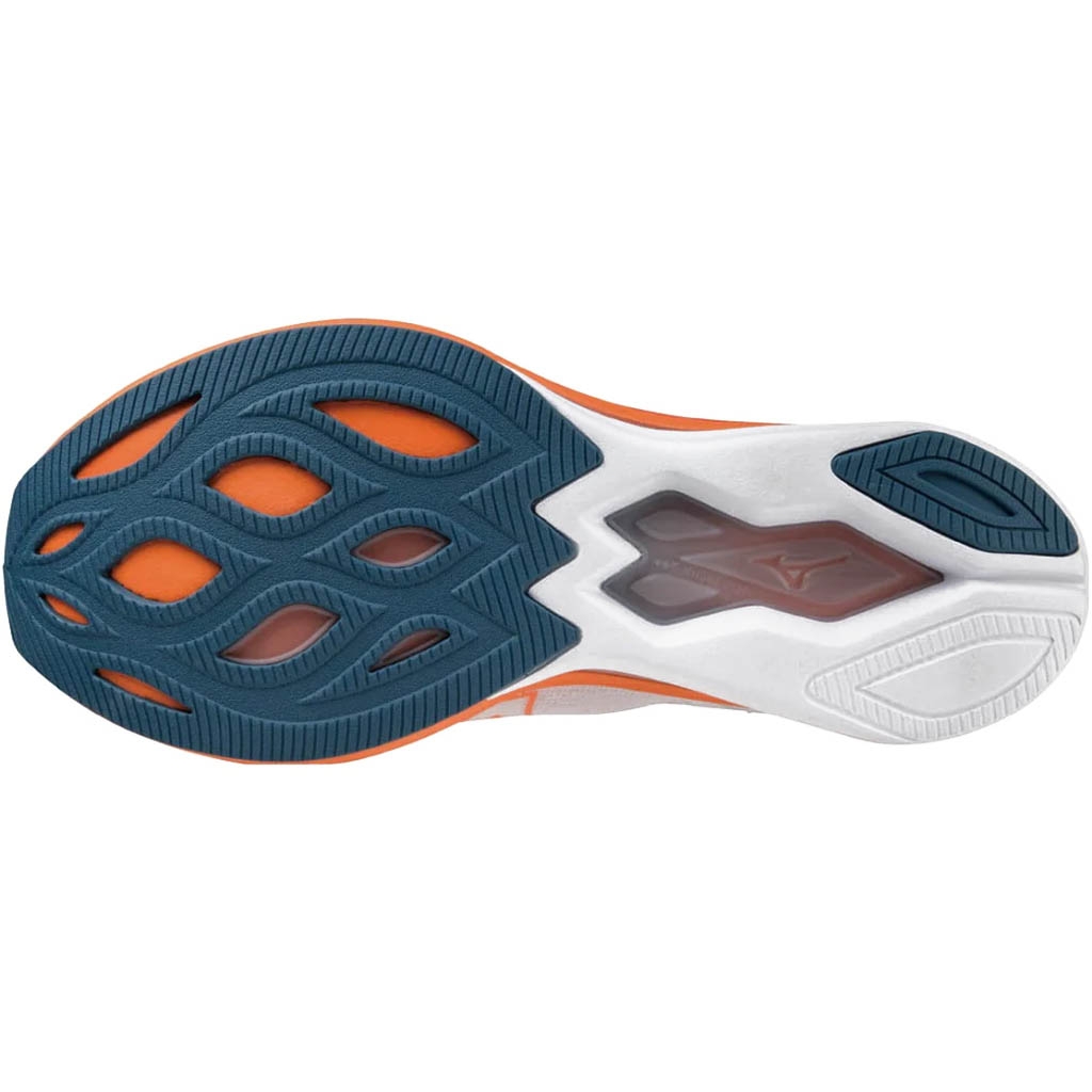 Mizuno Wave Rebellion Sonic white orange men s running shoes