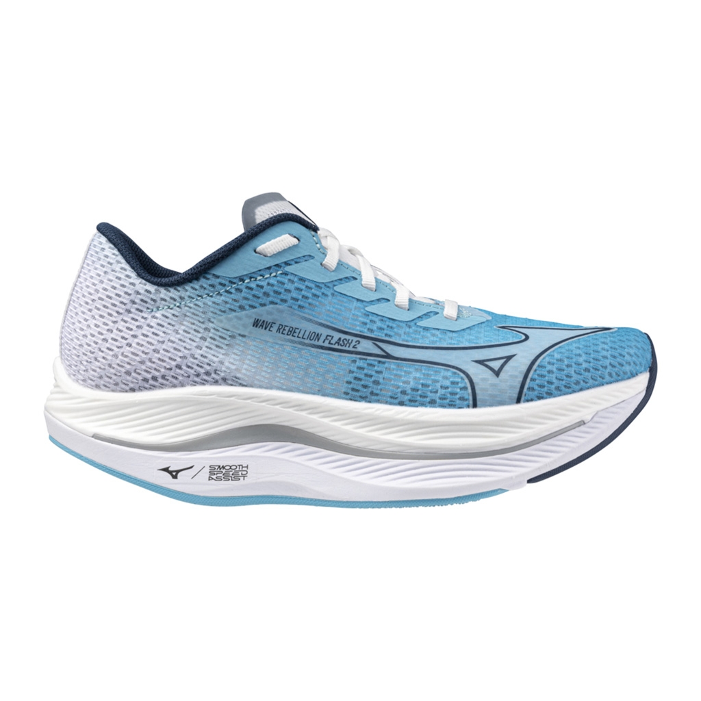 Mizuno Wave Rebellion Flash 2 River Blue Blue Wing Teal White POPE