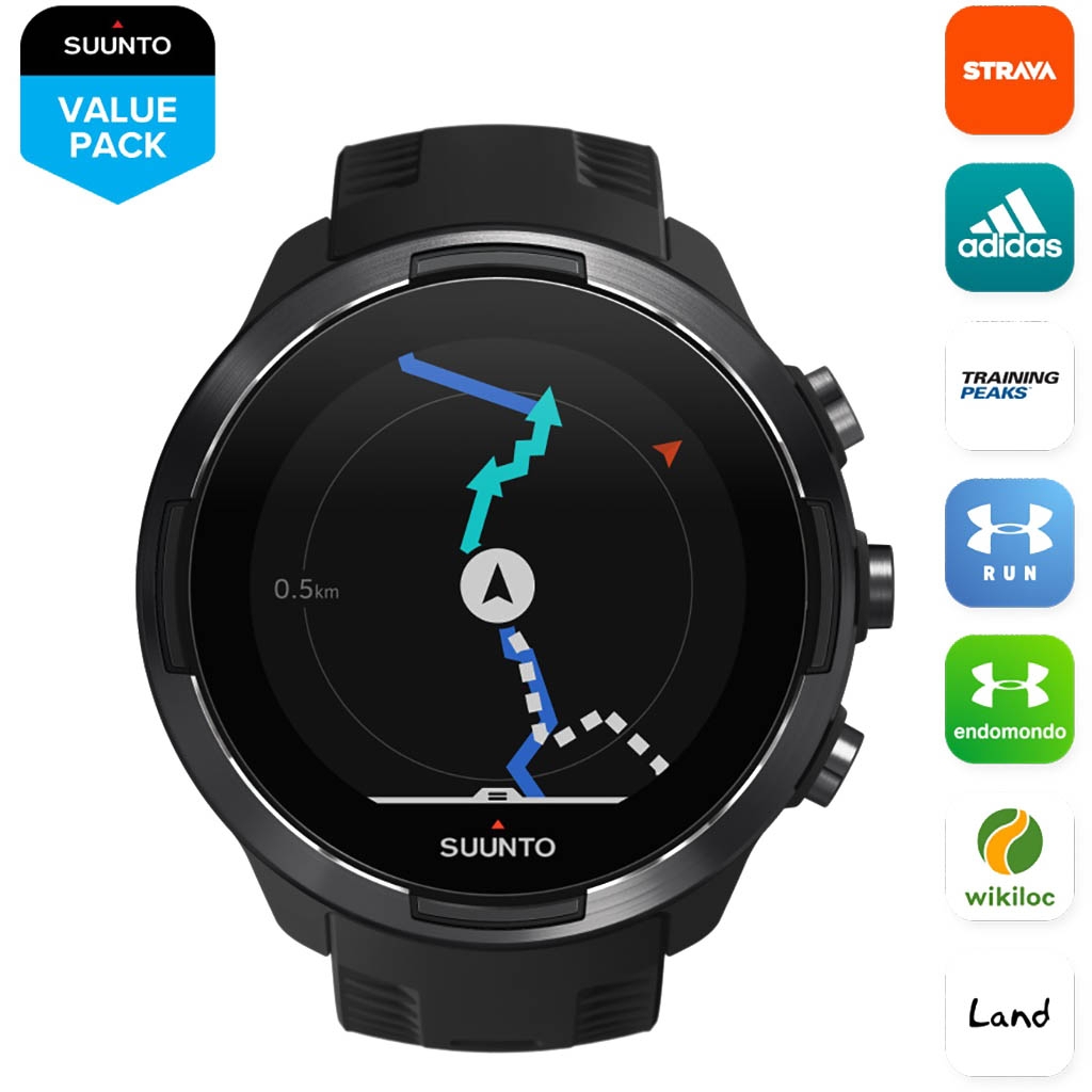 その他 SUUNTO9 BARO HR BLACK Suunto 9 Baro Titanium - GPS sports watch with a long