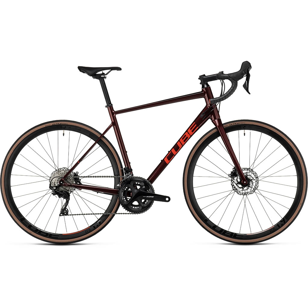 Cube Attain SLX rouge velo route mixte