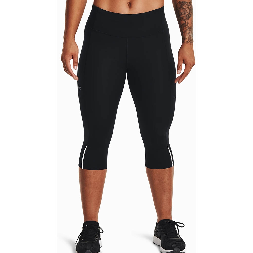 Under Armor Fly Fast 3.0 Speed Capri Black. Black. Reflective