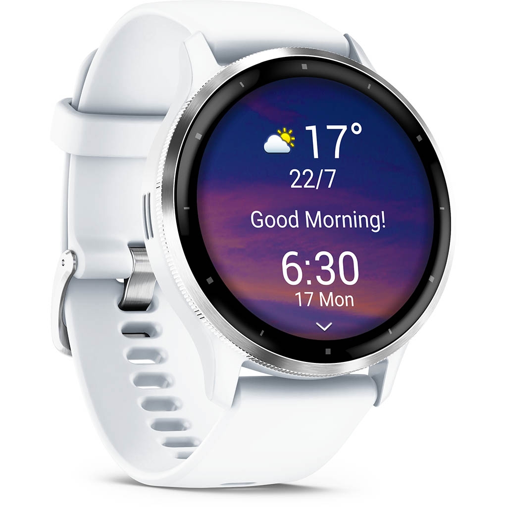 Garmin Venu 3 Silver bracelet blanc Argent Lepape