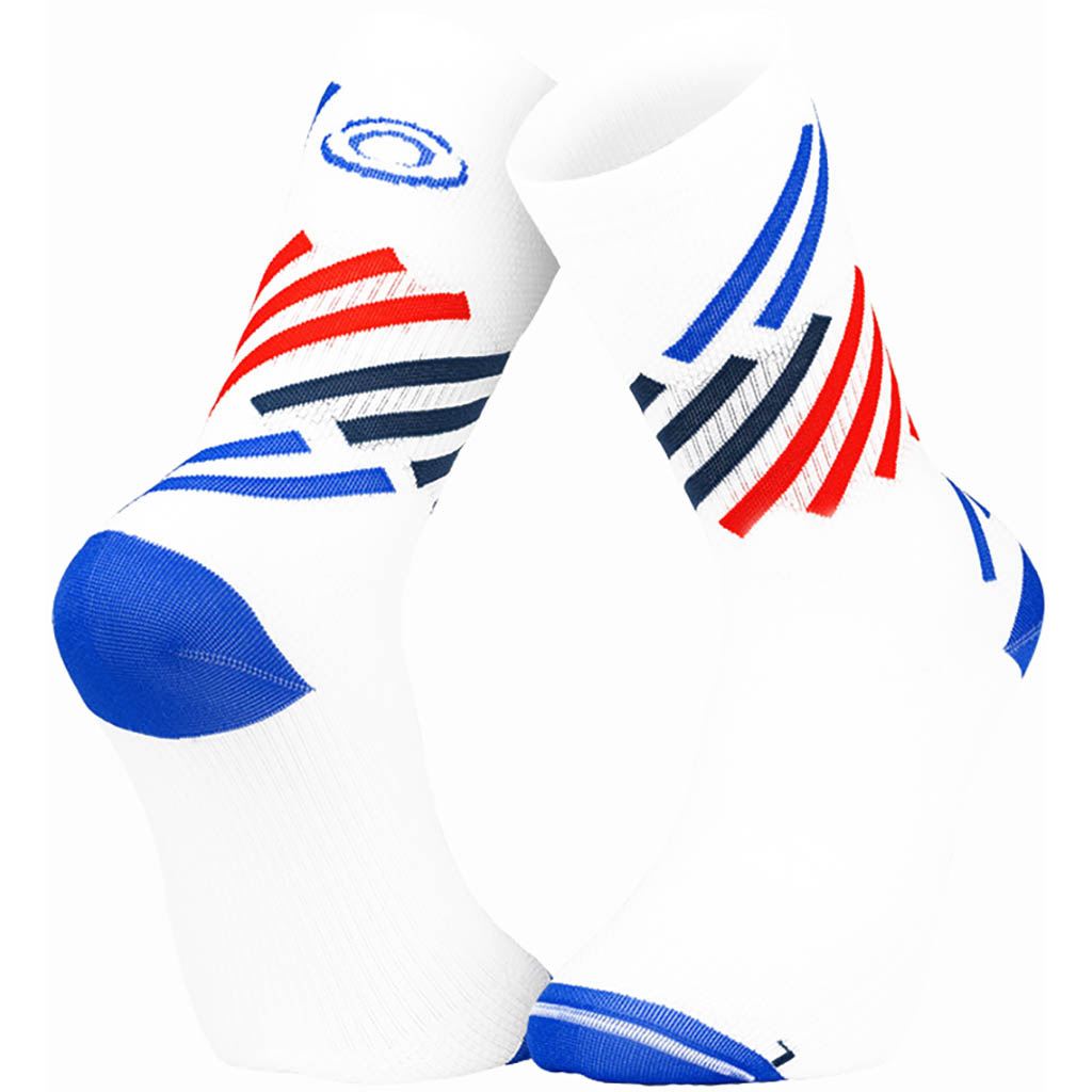 Chaussettes de soccer à rayures mi-genous Lotto, noir/blanc, paq. 2
