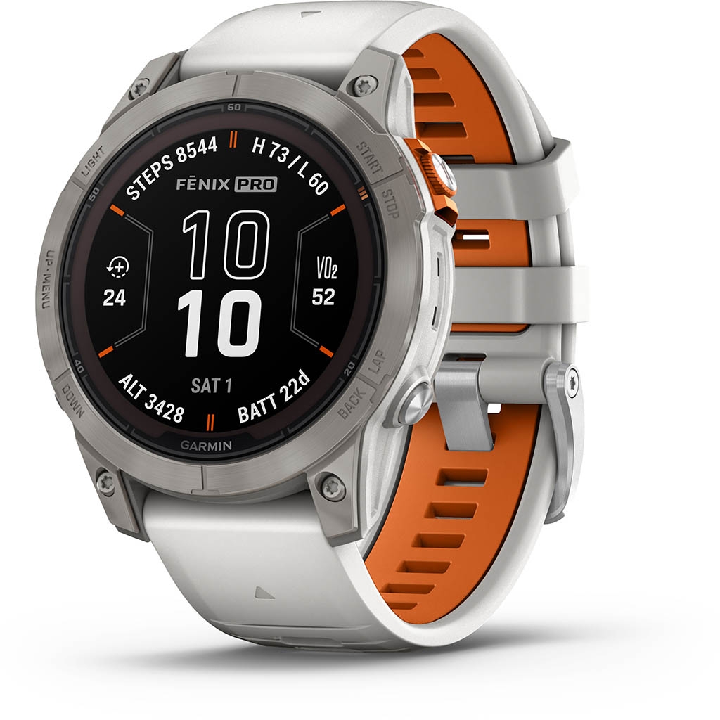 Garmin fenix 7 Pro Sapphire Solar Titane Gray (Bracelet Gris et