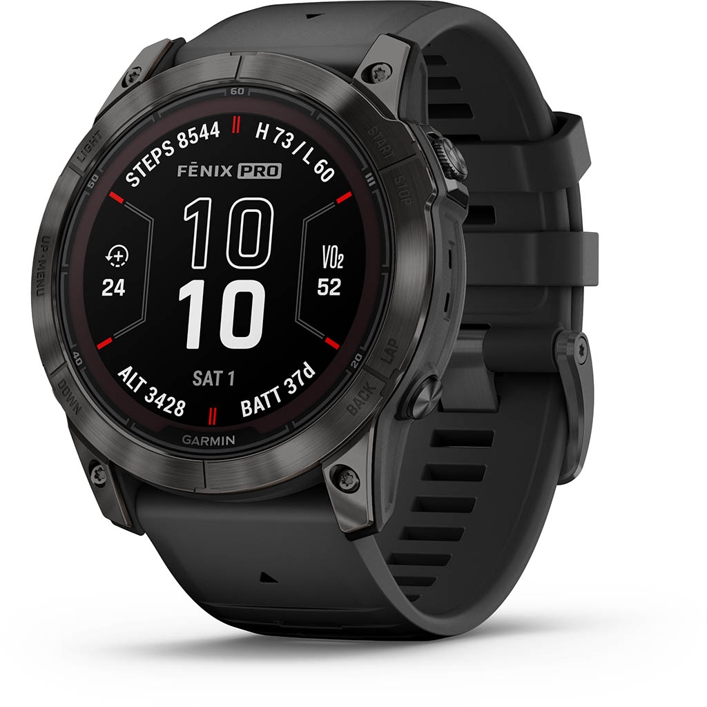 Montre Garmin Fenix 7x Pro Sapphire Solar Titane Gris Bracelet