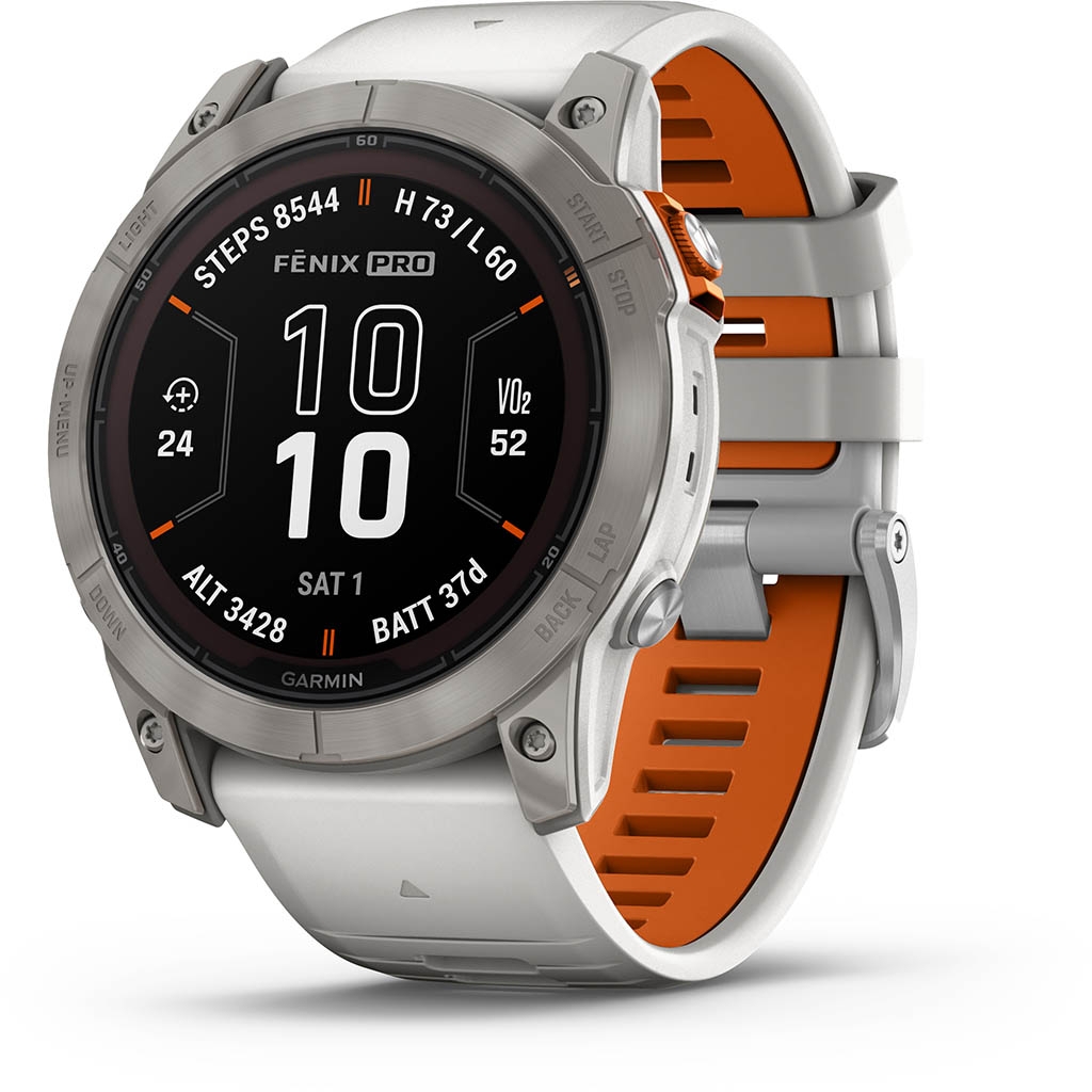 Garmin fenix 7X Pro Sapphire Solar Titane Gray (Bracelet Gris et