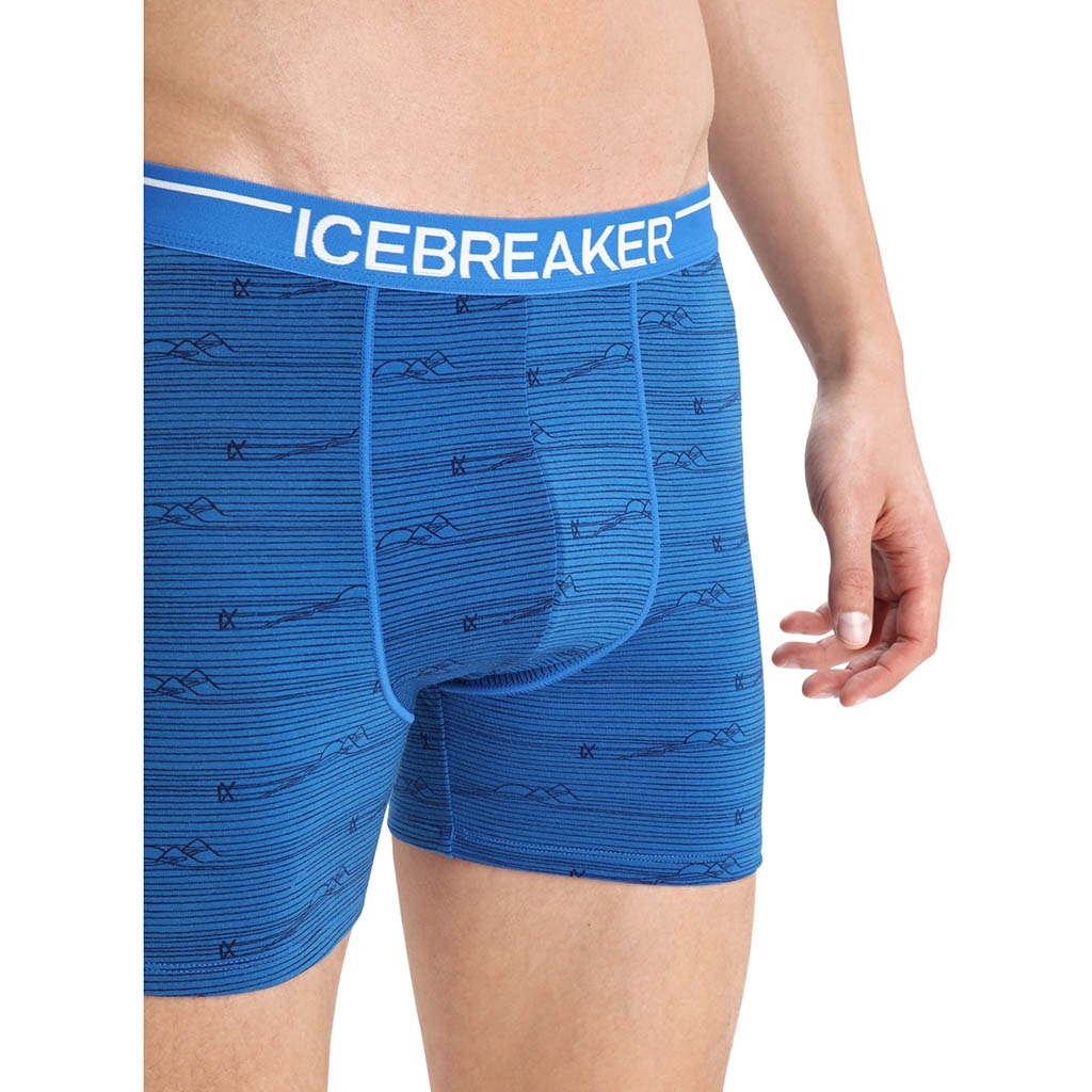 Icebreaker Anatomica Boxers Lazurite.Midnight Navy.Aop Lepape