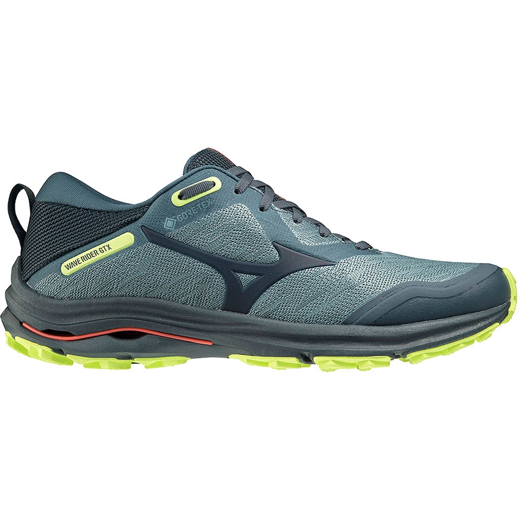 Mizuno Wave Rider Gore Tex grey men s trail running shoes