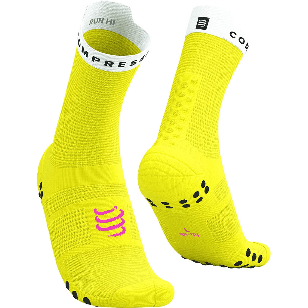 Compressport Pro Racing Socks V4.0 Run High Safety Yellow.White.Black ...