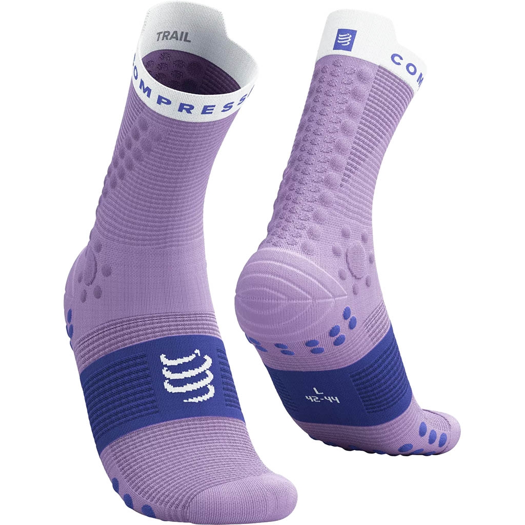 Compressport Pro Racing Socks V4.0 Trail Lupine.Dazzling Blue.White Lepape