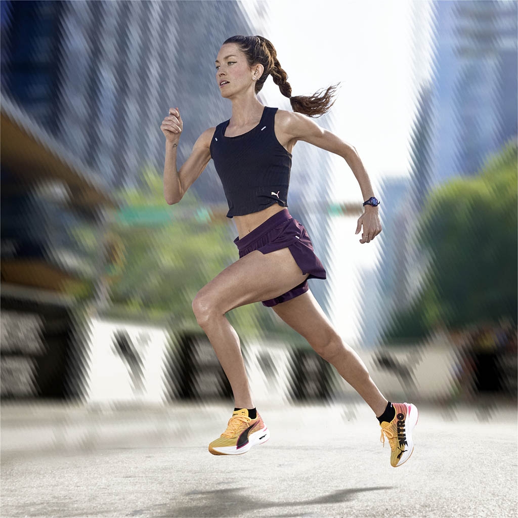 Puma Deviate Nitro Elite 3 Fire Sun Stream Sunset Glow LEPAPE