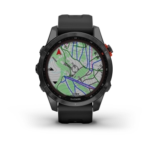 Garmin Fénix 7S Solar Gray (Bracelet Noir) Gris