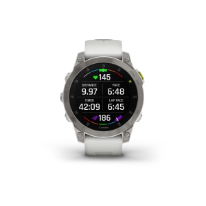 Garmin Epix Gen.2 Sapphire Titane Silver (Bracelet Blanc) Silver