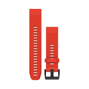Garmin Bracelet Silicone rouge QuickFit 22mm Fénix 5 / 5 Plus Rouge