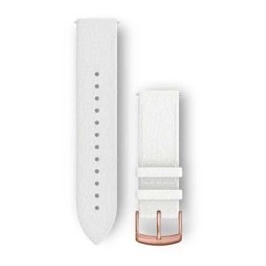 Garmin Bracelet Quick Release/ 20mm/ Cuir Italien/ Blanc Gemischt Weiß