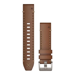Garmin Bracelet Quick Release/ 20mm/ Cuir Italien/ Brun Gemischt Braun
