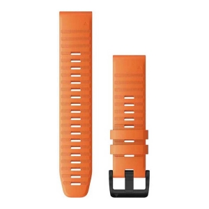 Garmin Ember Orange Silicone - Quick Fit - 22Mm - Fenix 5/5 Plus /Fenix 6 Arancione