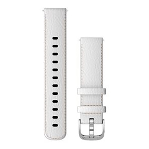 Garmin Bracelet Quick Release/ 18mm/ Cuir/ Blanc White