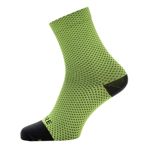 Gore Wear C3 Dot Chaussettes Neon Yellow Hombre Verde