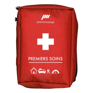 Pharmavoyage Trousse de secours Premiers Soins Rouge