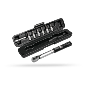 Pro Outil Clé Dynamométrique avec embouts 3-15Nm Noir