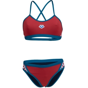 Arena Icons Bikini Cross Back Solid Feminino Vermelho