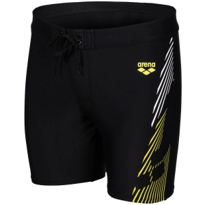 Arena Swim Mid Jammer Graphic Men Black