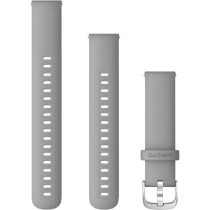 Garmin Bracelet Quick Release/ 18mm/ Silicone/ Gris Clair Gemischt Hellgrau