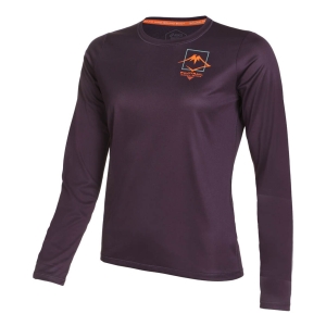 Asics Fujitrail Logo Long Sleeve Top Femenino Morado oscuro