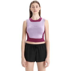 Icebreaker Zoneknit Cropped Bra-Tank Feminino Cor-de-rosa