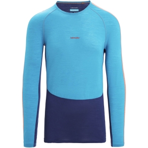 Icebreaker 125 Zoneknit Long Sleeve Crewe Mann Blau