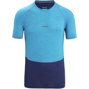 Icebreaker 125 Zoneknit Short Sleeve Crewe Mannen Blauw