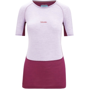 Icebreaker 125 Zoneknit Short Sleeve Crewe Femenino Violeta