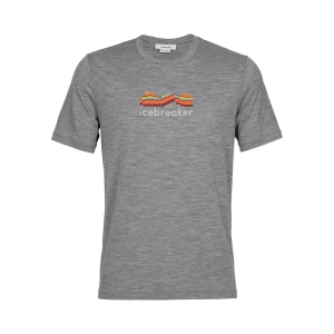 Icebreaker Tech Lite II Short Sleeve Tee Mountain Geology Homme