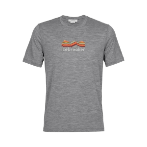 Icebreaker Tech Lite II Short Sleeve Tee Mountain Geology Mannen