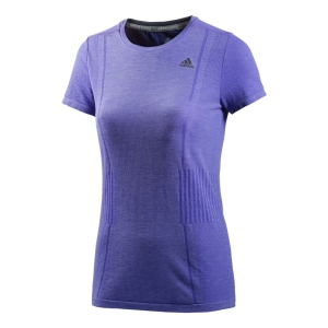 Adidas Maillot As Primeknit Manches Courtes Femminile Viola