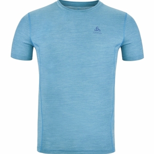 Odlo T-Shirt Manches Courtes Merino 130 Men Blue