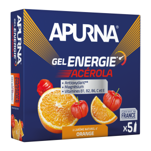 Apurna Gel Energie Acérola Orange  - Etui 5 x 35g Passage Difficile 