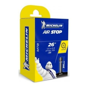 Michelin Chambre à air Airstop 26X1.6/2.1 Valve Schrader 34mm Mixte 