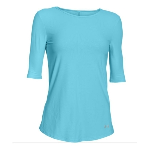 Under armour Coolswitch Run Elbow Short Sleeve Vrouw Hemelsblauw