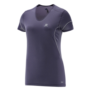 Salomon T-Shirt Trail Runner Vrouw Violet