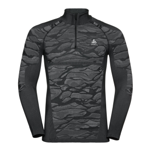 Odlo T-Shirt 1/2 Zip Manches Longues Performance Blackcomb Homme 