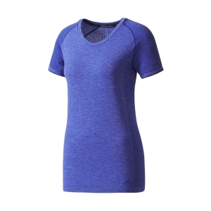 Adidas Primeknit Tee-Shirt Femme Bleu