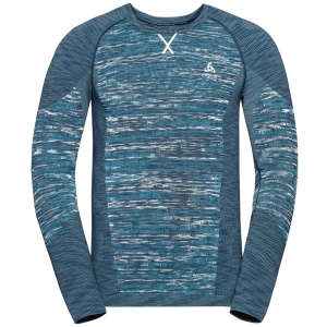 Odlo Base Layer Top Crew Neck Long Sleeve Blackcomb Eco Homme Bleu