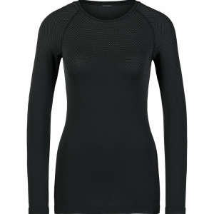 Odlo T-Shirt Manches Longues Performance Light E Frau Schwarz