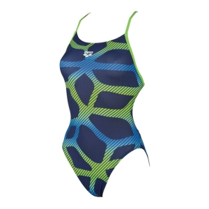 Arena Spider Booster Back One Piece Vrouw Blauw